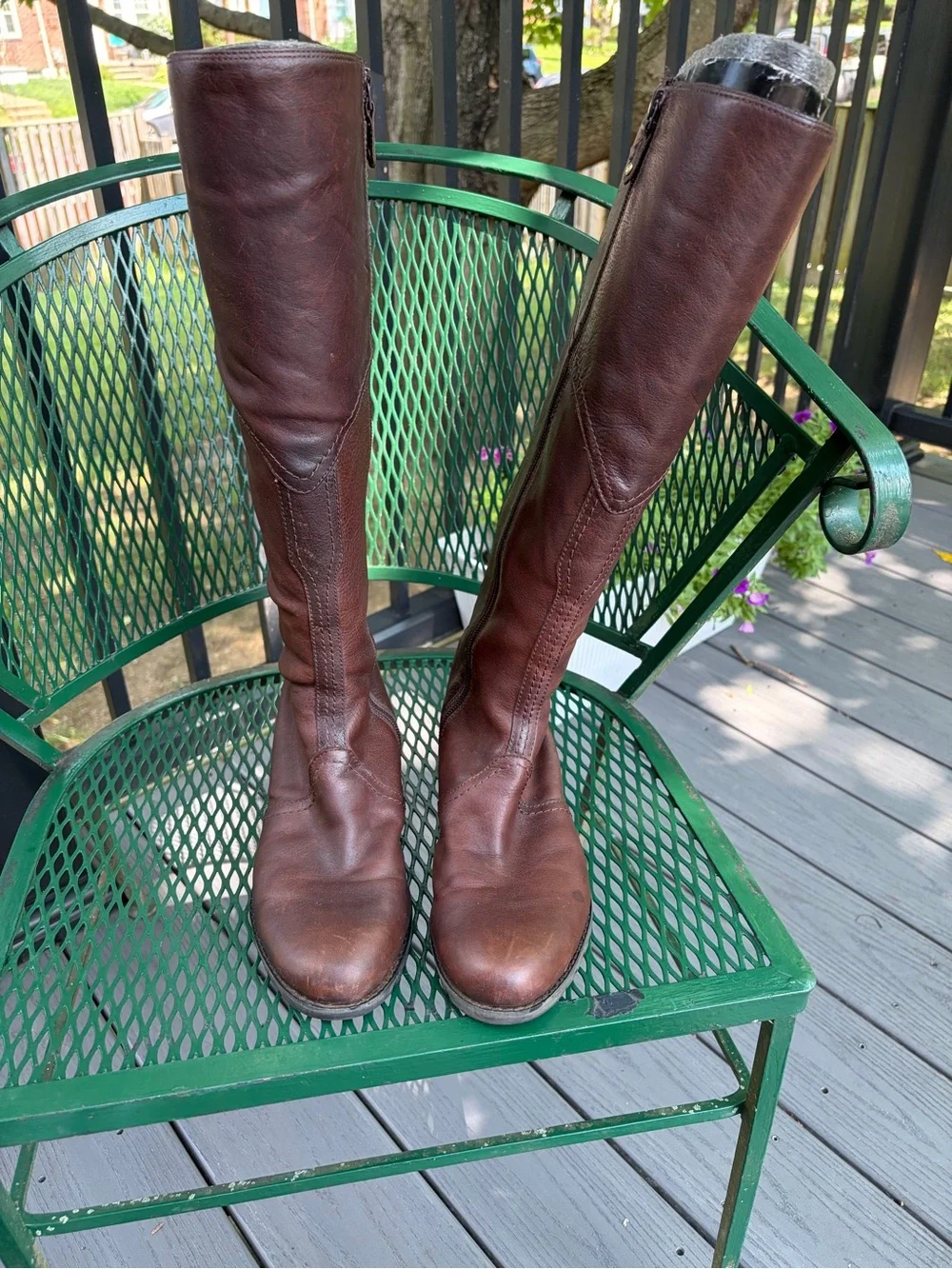 Rockport Brown Leather Knee-High Riding Boots